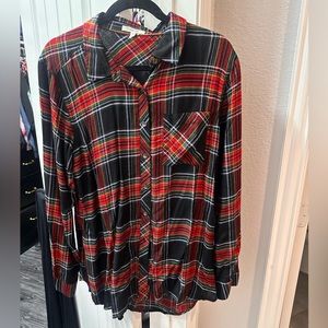 Multi colored flannel shirt from Maurices, size Large- women’s